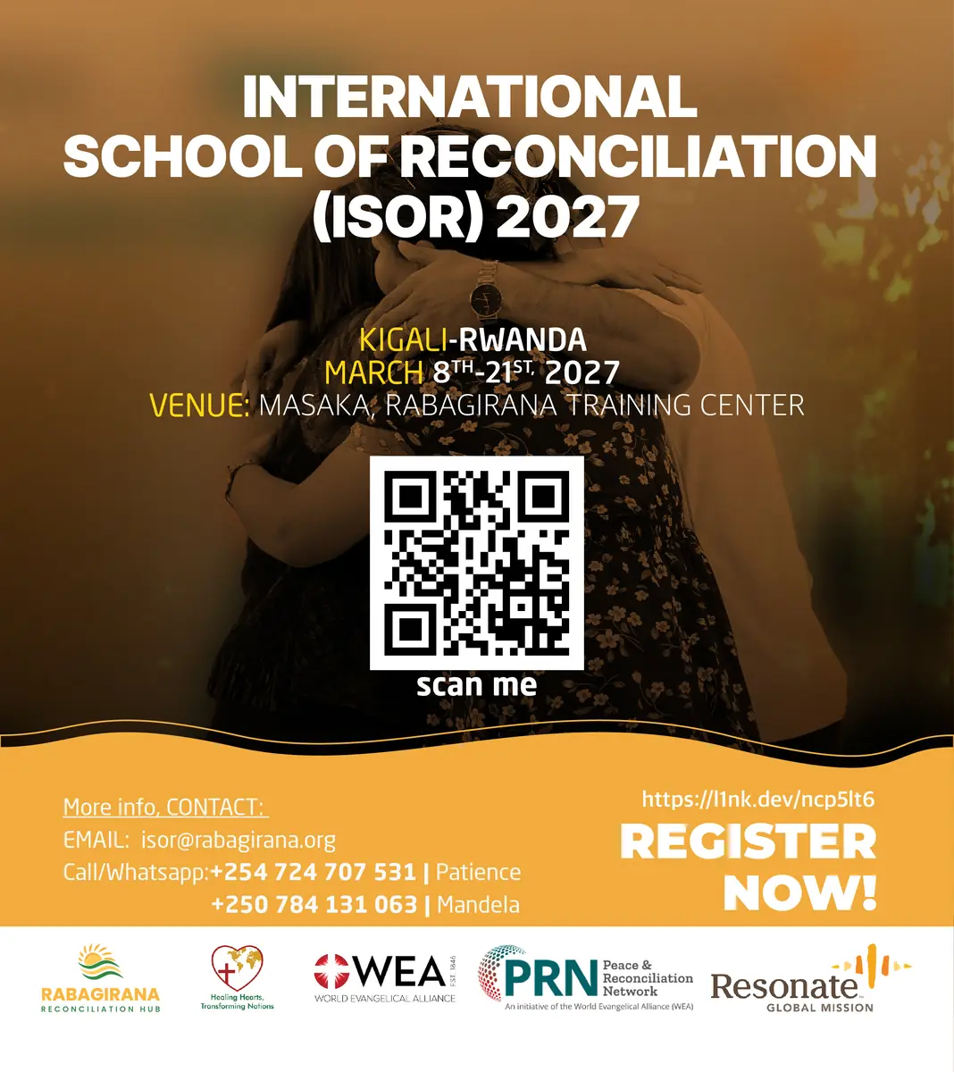 International School of Reconciliation (ISOR) 2027